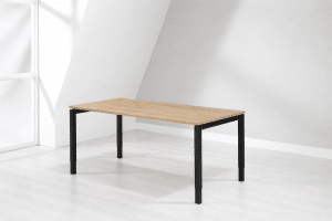 Zit bureau of spreektafel met N poot, hoogte instelbaar tot 85 cm