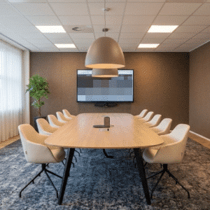 Voortman Tabs vergadertafel- Bladvorm ovaal - 4 poten