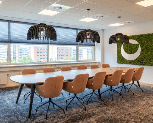 Voortman Tabs vergadertafel- Bladvorm ovaal - 6 poten