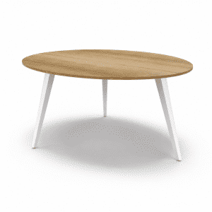 Voortman Tabs vergadertafel- Bladvorm rond - 3 poten
