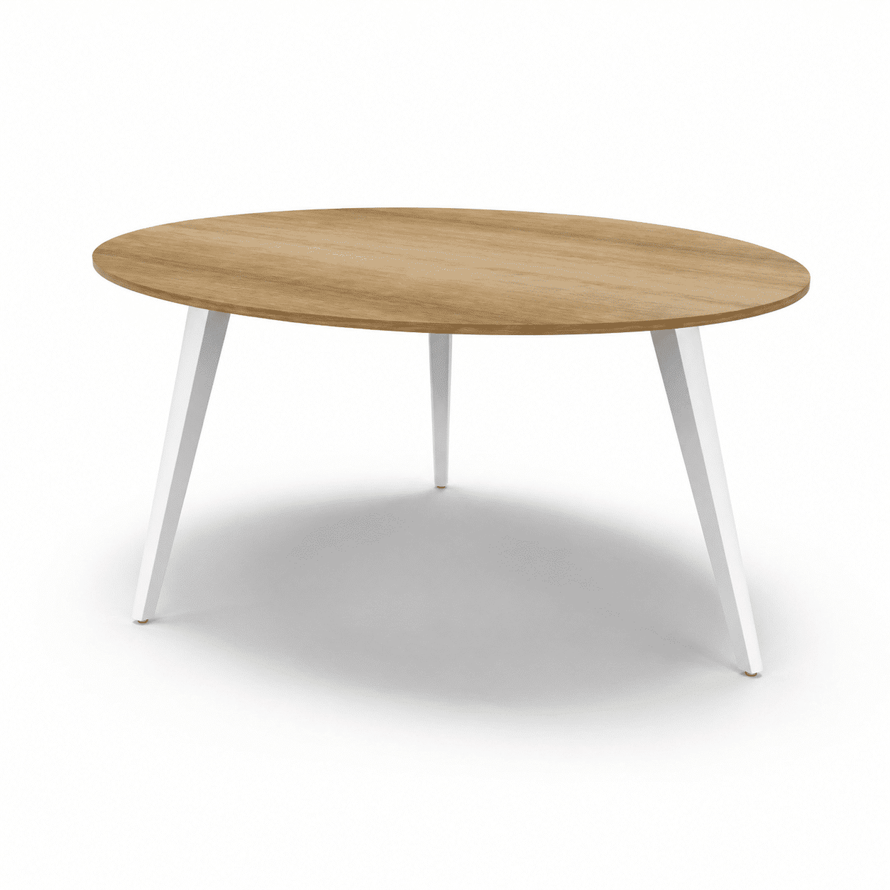 Voortman Tabs vergadertafel- Bladvorm rond - 3 poten