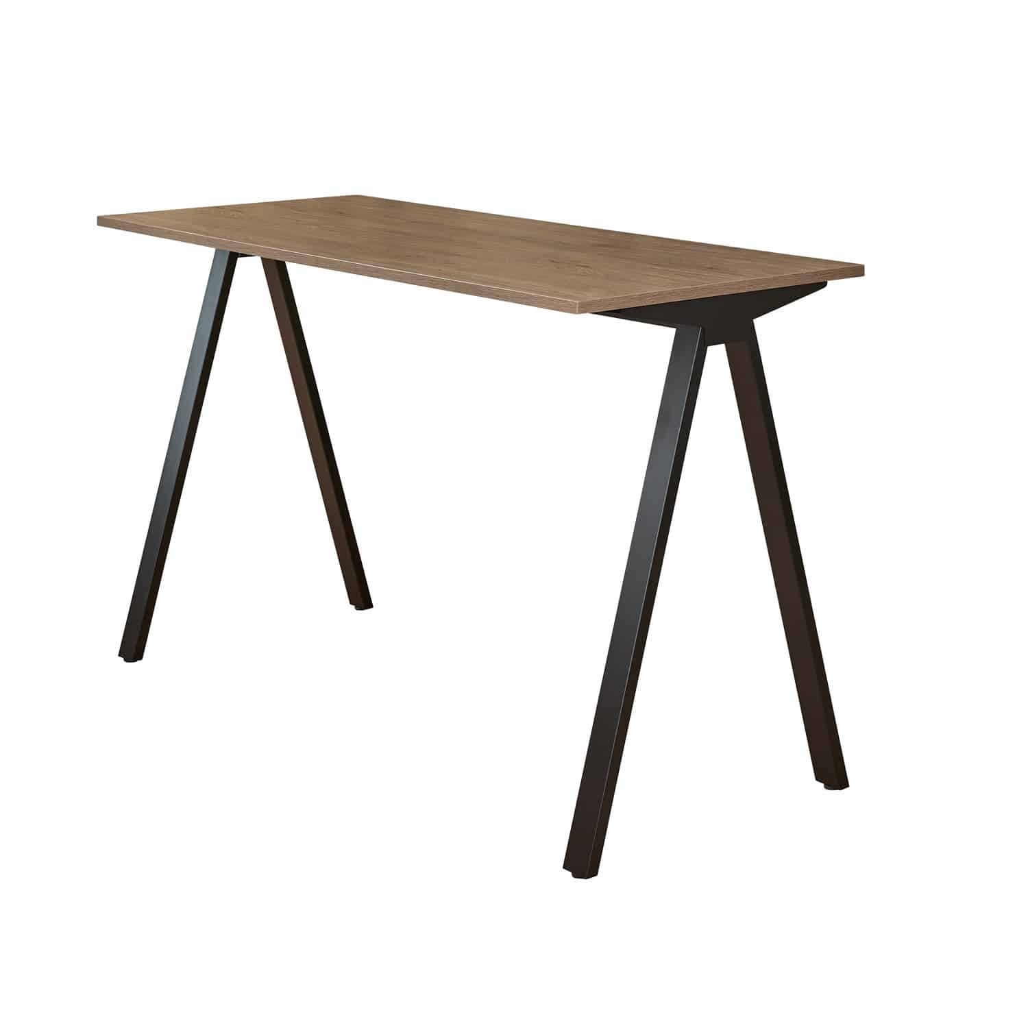 Hoge vergadertafel / kantinetafel op omgekeerde V poot onderstel