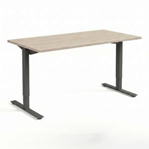 Werkplek hoogte instelbaar middels inbus. Vlakke teen met stelvoet. Zit hoogte 62-85 cm. Eenvoudige montage
