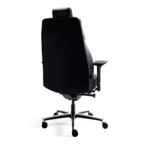 DKM Task Mix. Ergonomische 24 uurs stoel - volledig gestoffeerd in een mix van stof en leder