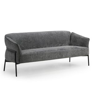 DKM EASY SOFA. 2,5 persoons stijlvolle bank in luxe teddy stof. Ook verkrijgbaar als EASY Fauteuil