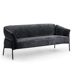 DKM EASY SOFA. 2,5 persoons stijlvolle bank in luxe teddy stof. Ook verkrijgbaar als EASY Fauteuil