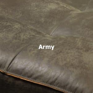 Rodeo CLASSIC bank 2,5-zits - Recycle leer in Zwart, Cognac of Army