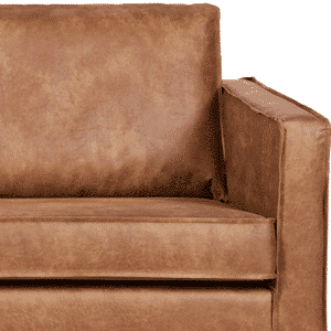 Rodeo bank 2,5-zits in Zwart, Cognac of Army