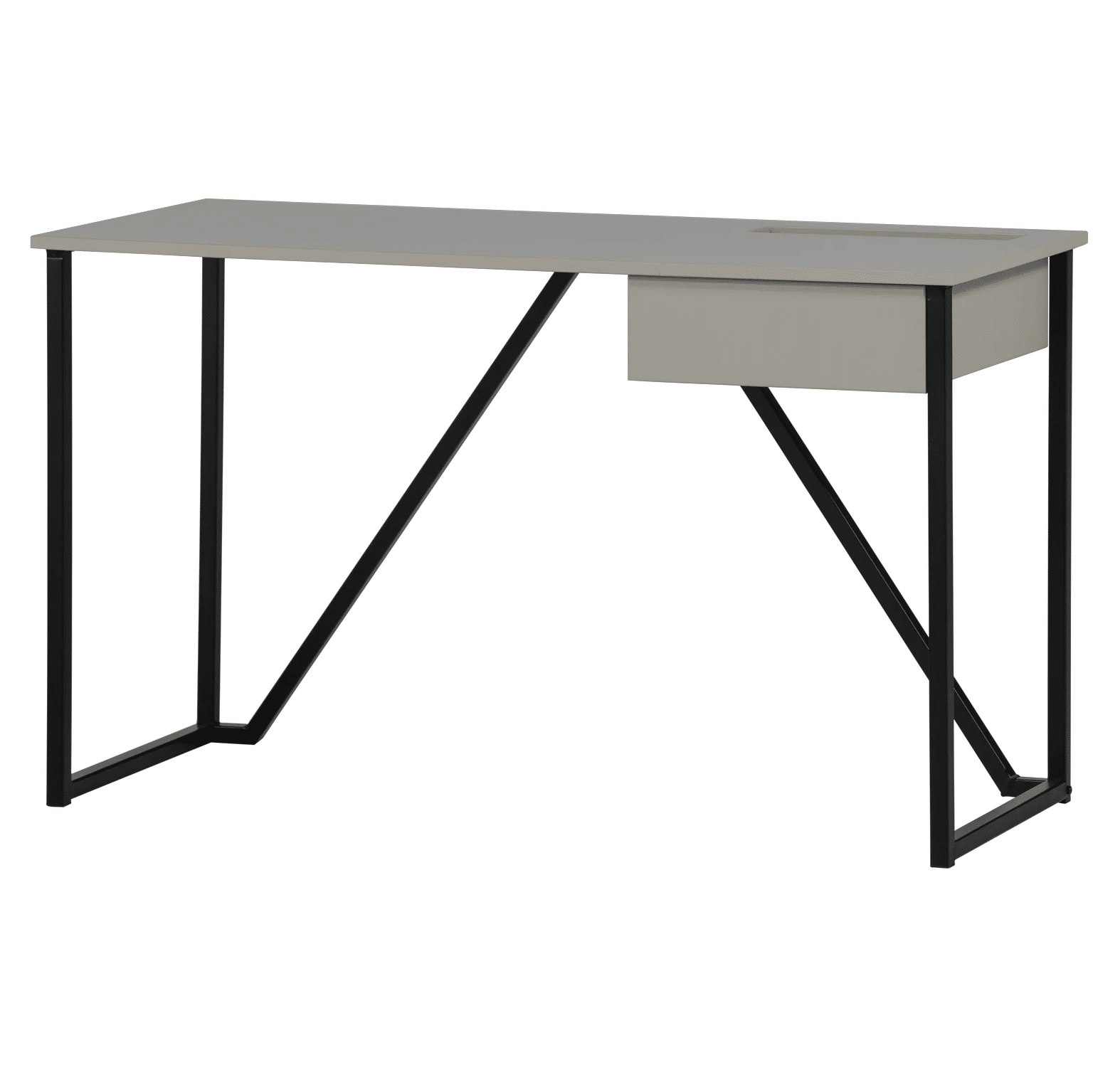 WOOD Julius bureau met lade vaste hoogte - Afm H 75 x B 126 x D 53 cm