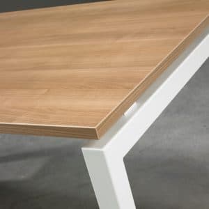Zit bureau of spreektafel met N poot, hoogte instelbaar tot 85 cm
