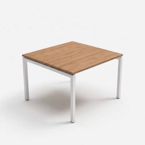 Zit bureau of spreektafel met N poot, hoogte instelbaar tot 85 cm
