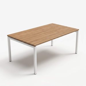 Zit bureau of spreektafel met N poot, hoogte instelbaar tot 85 cm