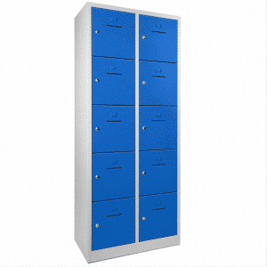 shc10 lockerkast 2 kolom en 10 vaks grijs met blauw 1.png