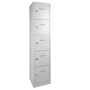 shc2 lockerkast 1 kolom en 5 vaks grijs.png