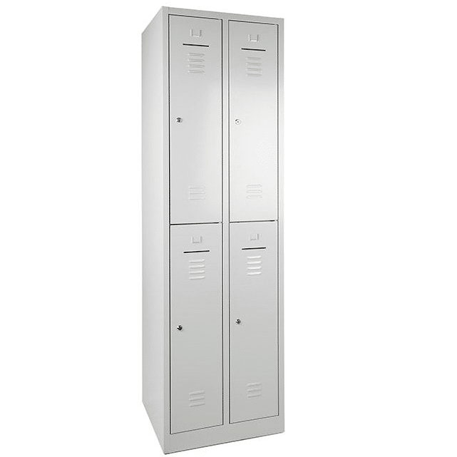 wrc4 lockerkast 2 koloms en 4 vakken kleding locker.png